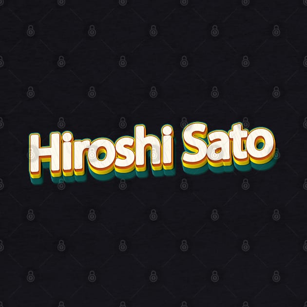 Hiroshi // Retro Rainbow Typography Style by MasyaDeaart